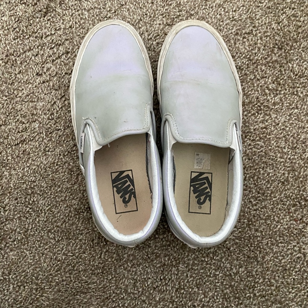 holographic vans slip on